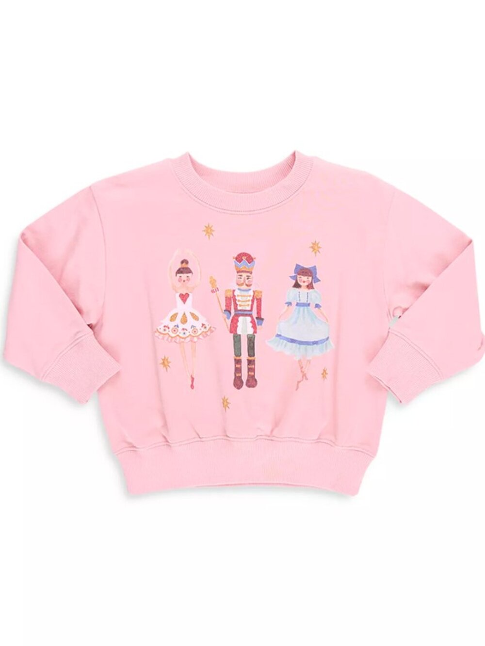 Pink Chicken Girls' French Terry Nutcracker Sweatshirt - Size 4